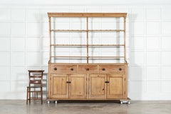 Large 19thC English Pine Dresser