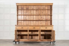 Large 19thC English Pine Dresser