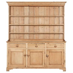 Large 19thC English Pine Dresser