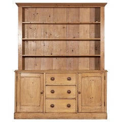 Large 19thC English Pine Dresser Antique Large 19thC English Pine Dresser