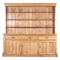 Grande cassettone inglese in pino del XIX secolo