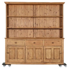 Antique Large 19thC English Pine Dresser