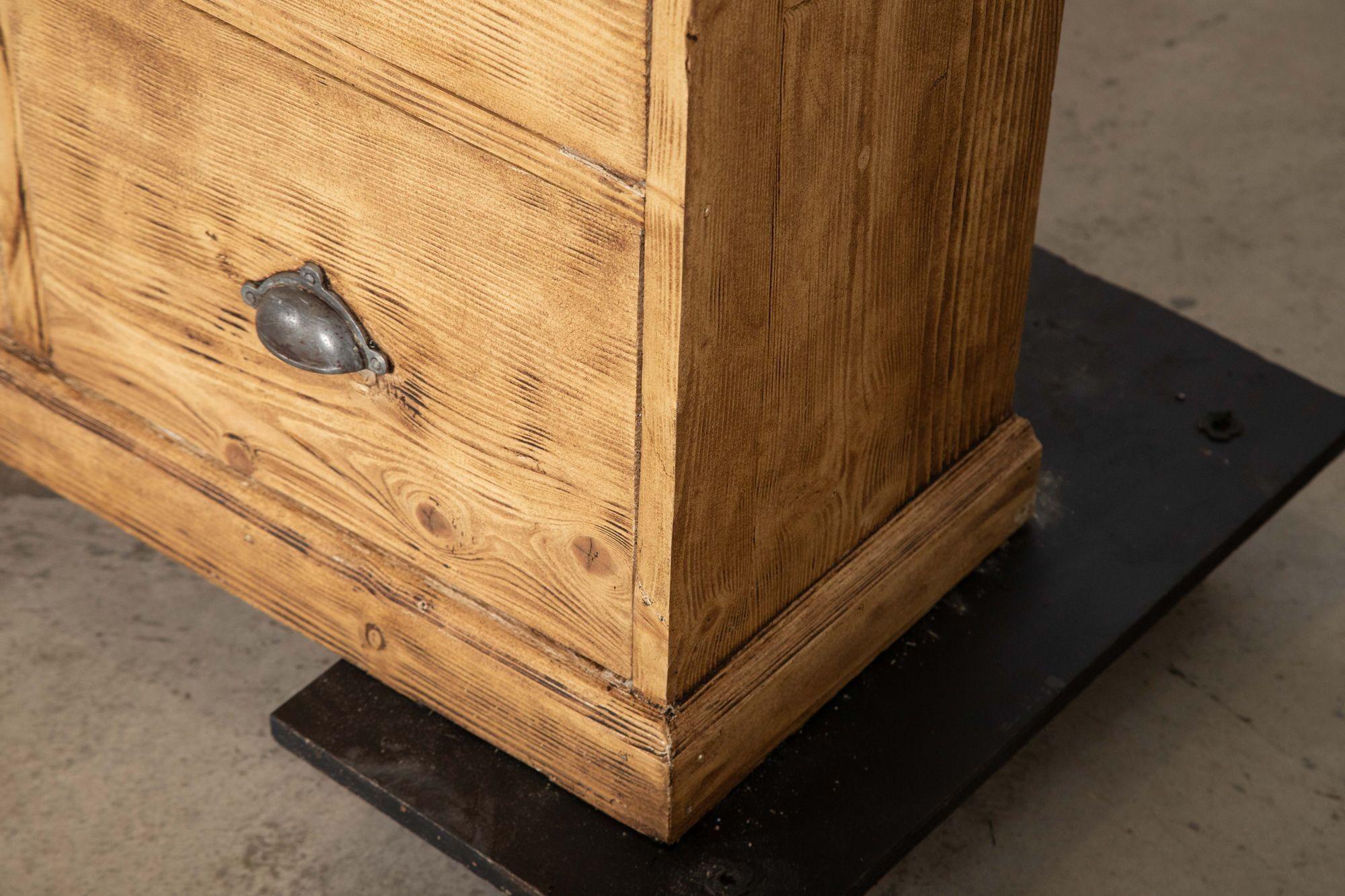 Large 19thC English Pine Haberdashery Drawers For Sale 6