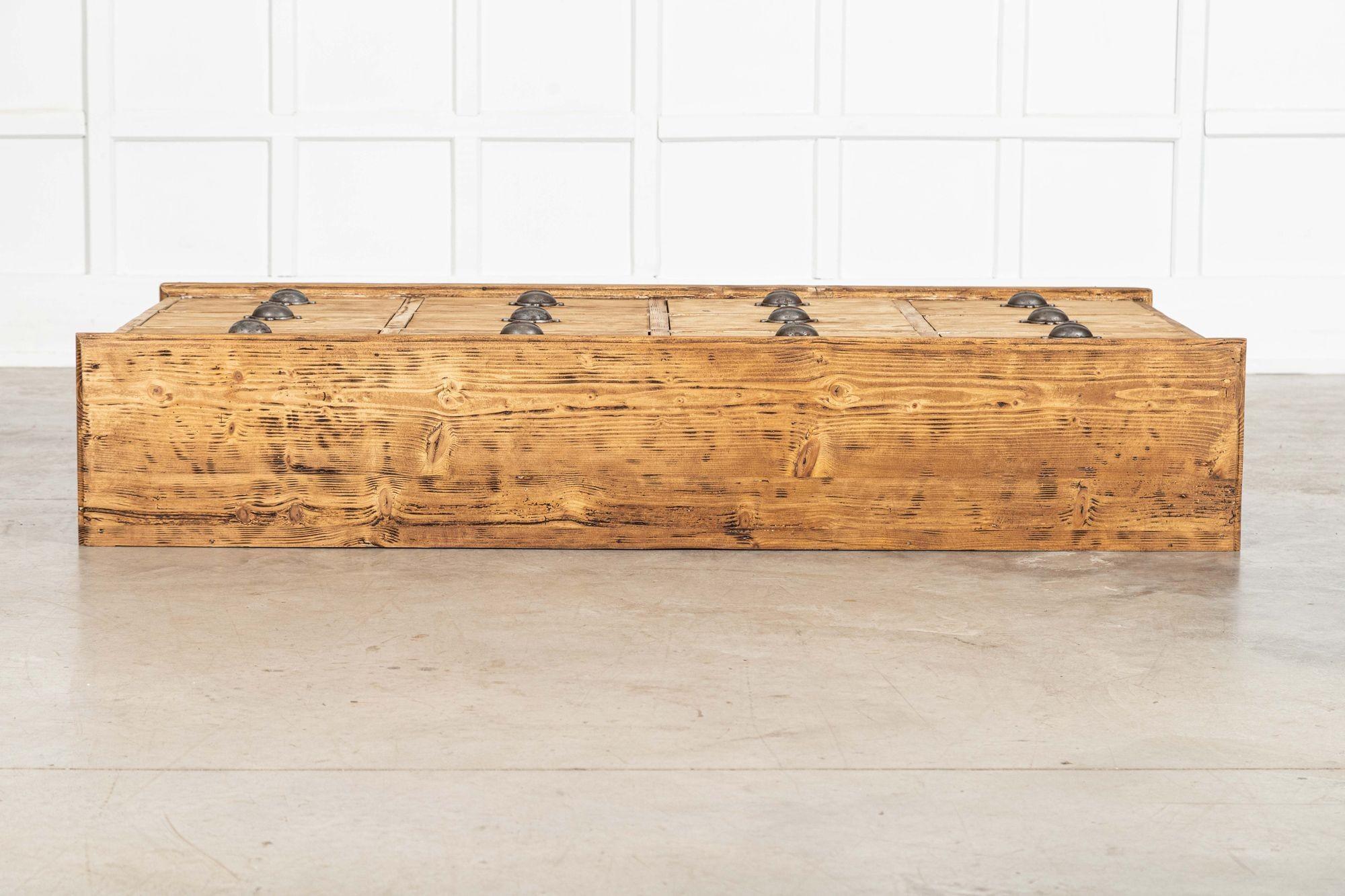 Large 19thC English Pine Haberdashery Drawers For Sale 4