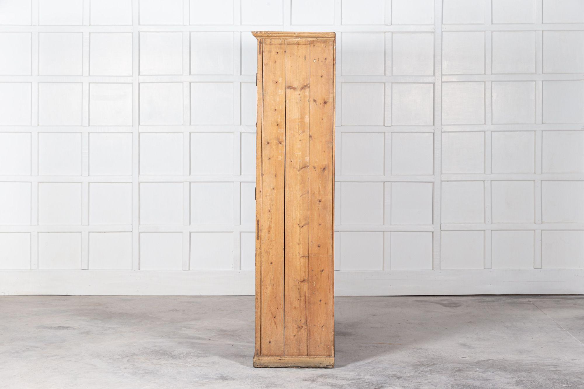 Large 19thC English Pine Housekeepers Cupboard 4