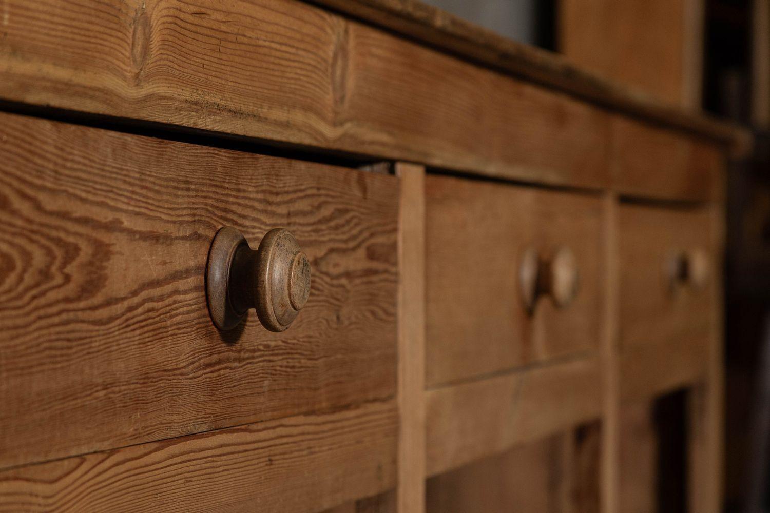 Large 19thC English Pine Shop Counter For Sale 10