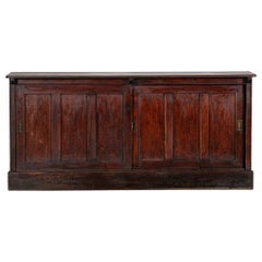 Grande base per comò in pino inglese del XIX secolo dipinta a scaglie