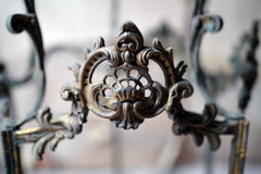 Large 19thC French Brass Rococo Revival Hanging Hall Lantern c.1880