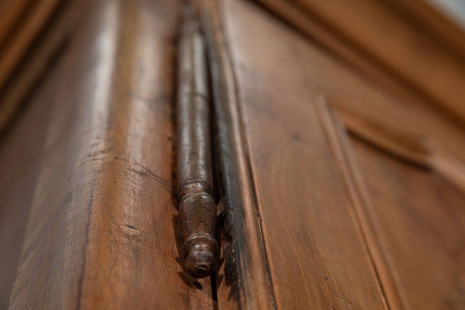 Large 19thC French Fruitwood Armoire For Sale 8