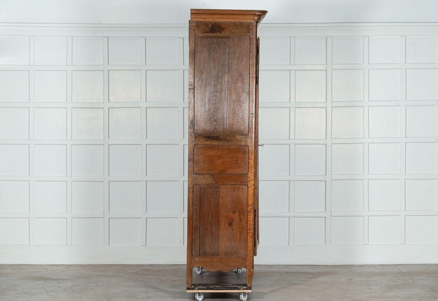 Large 19thC French Fruitwood Armoire For Sale 2