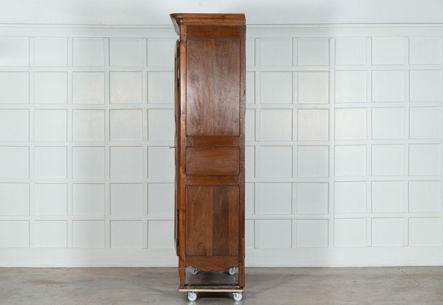 Large 19thC French Fruitwood Armoire For Sale 3