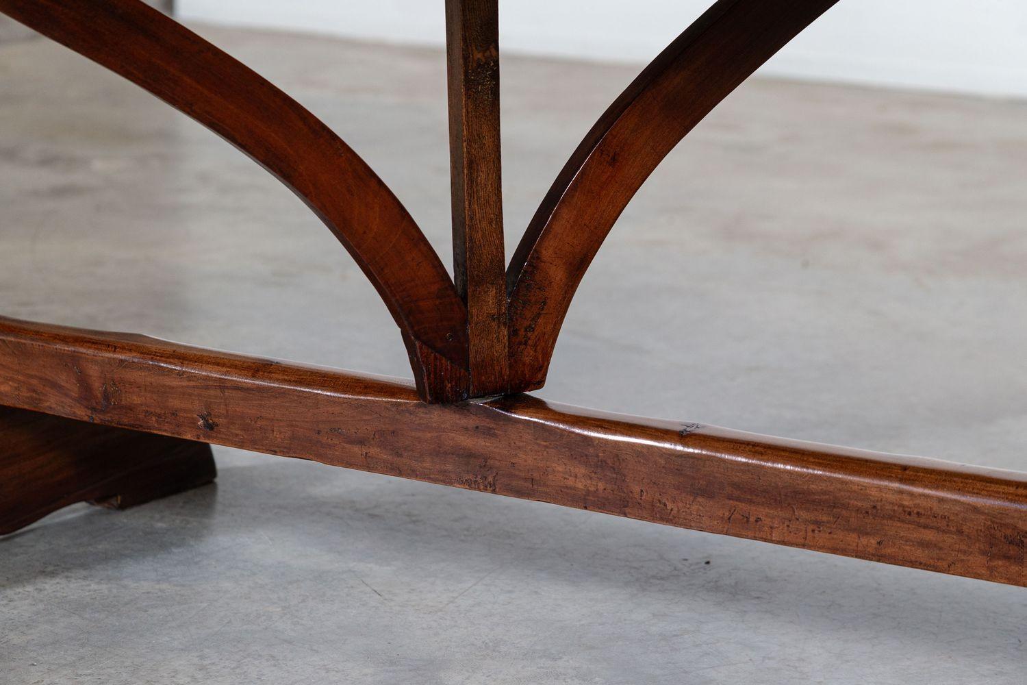 Large 19thC French Fruitwood Oval Vendange Dining Table 1