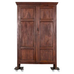 Large 19thC French Monastery Pine Cabinet