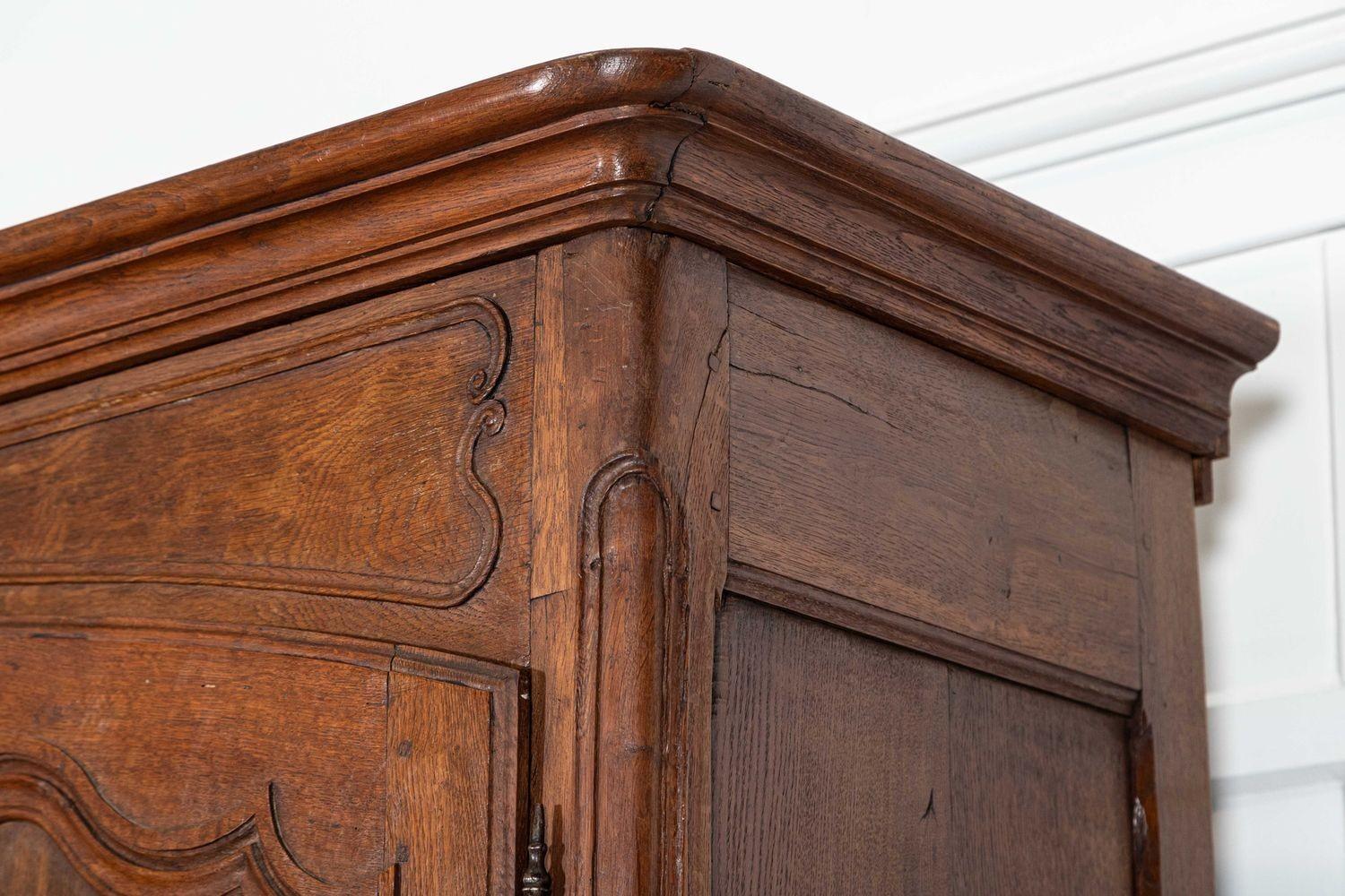 Large 19thC French Oak Armoire For Sale 7