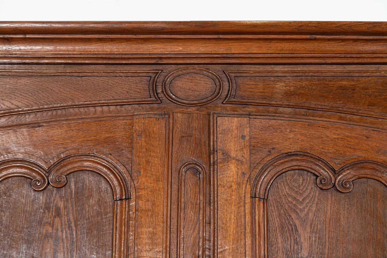 Large 19thC French Oak Armoire For Sale 15
