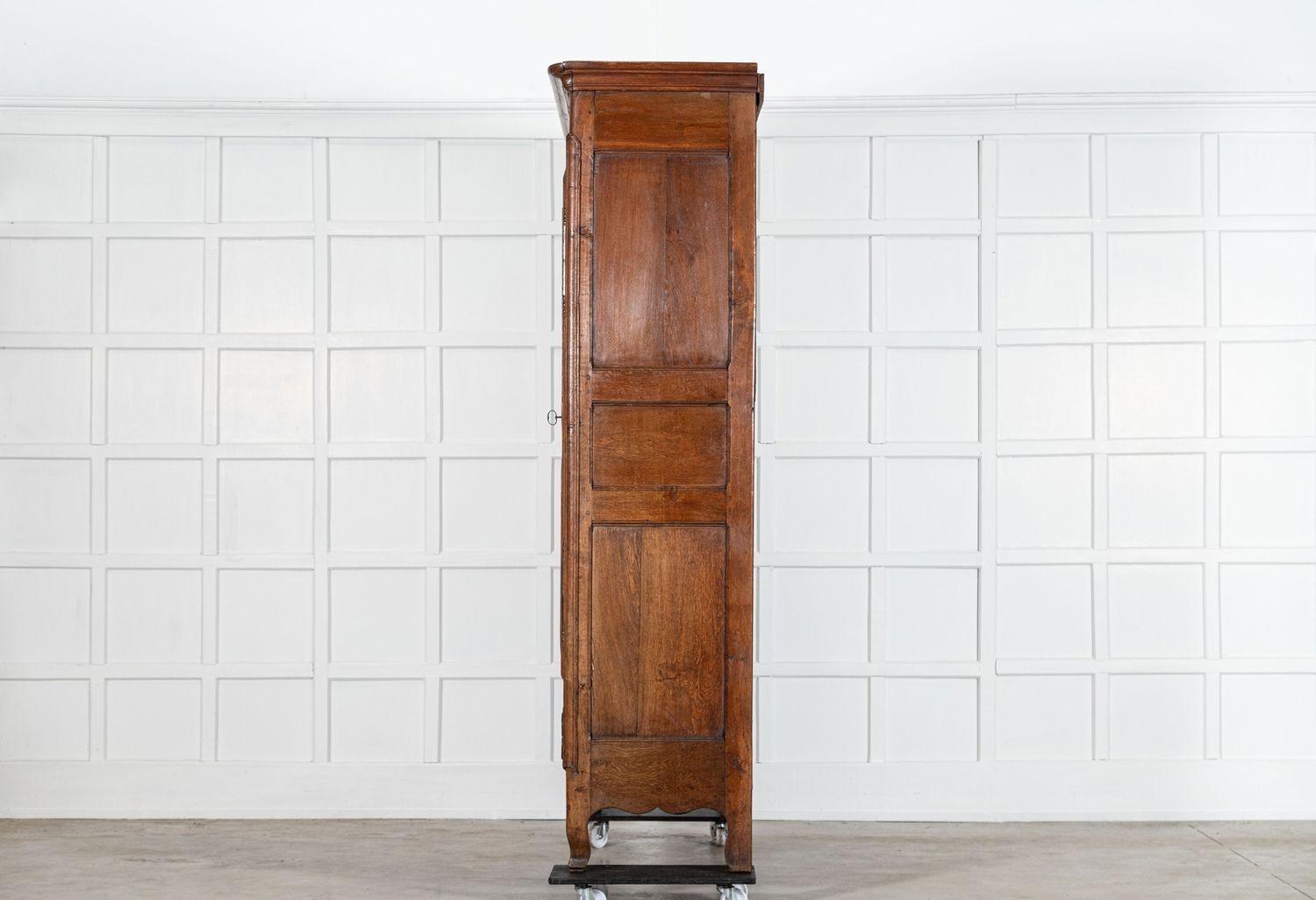Large 19thC French Oak Armoire For Sale 4