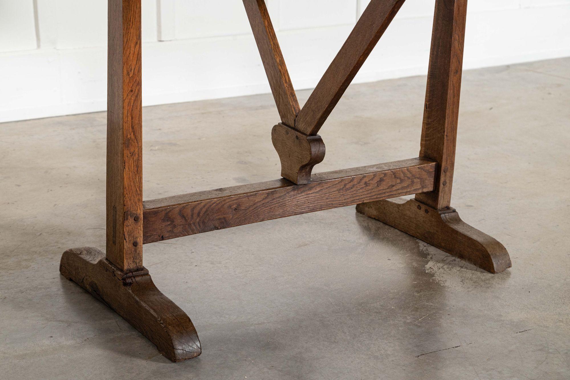 Grande tavolo Vendange in Oak francese del XIX secolo in vendita 1