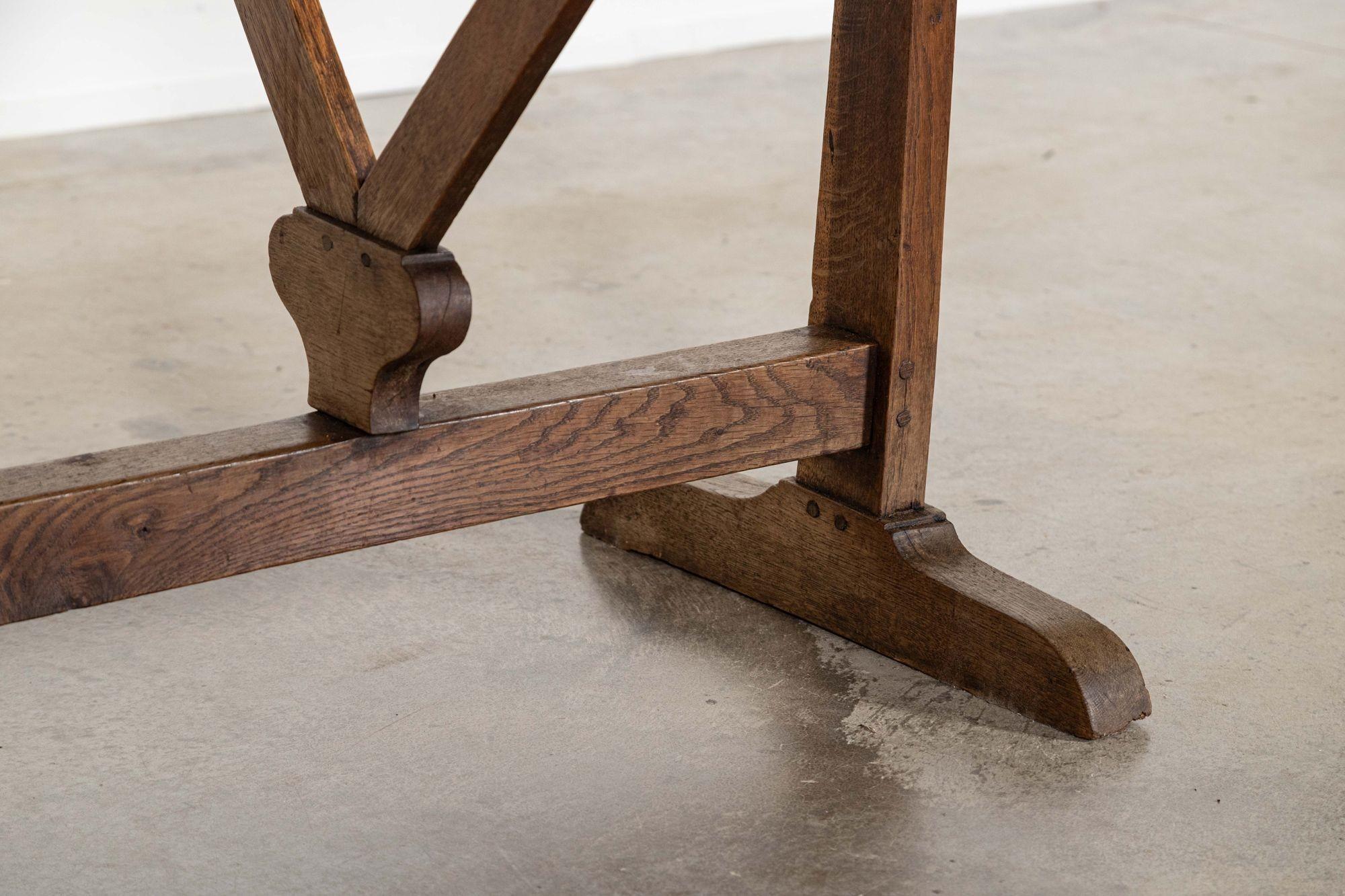 Grande tavolo Vendange in Oak francese del XIX secolo in vendita 3