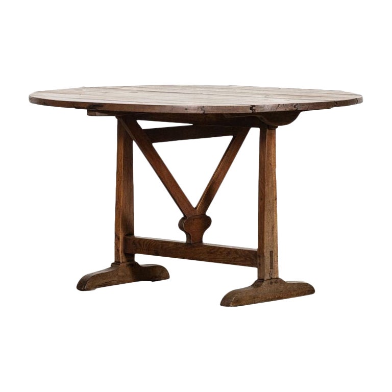 Grande tavolo Vendange in Oak francese del XIX secolo in vendita