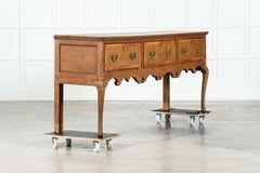Large 19thC Oak Dresser Base