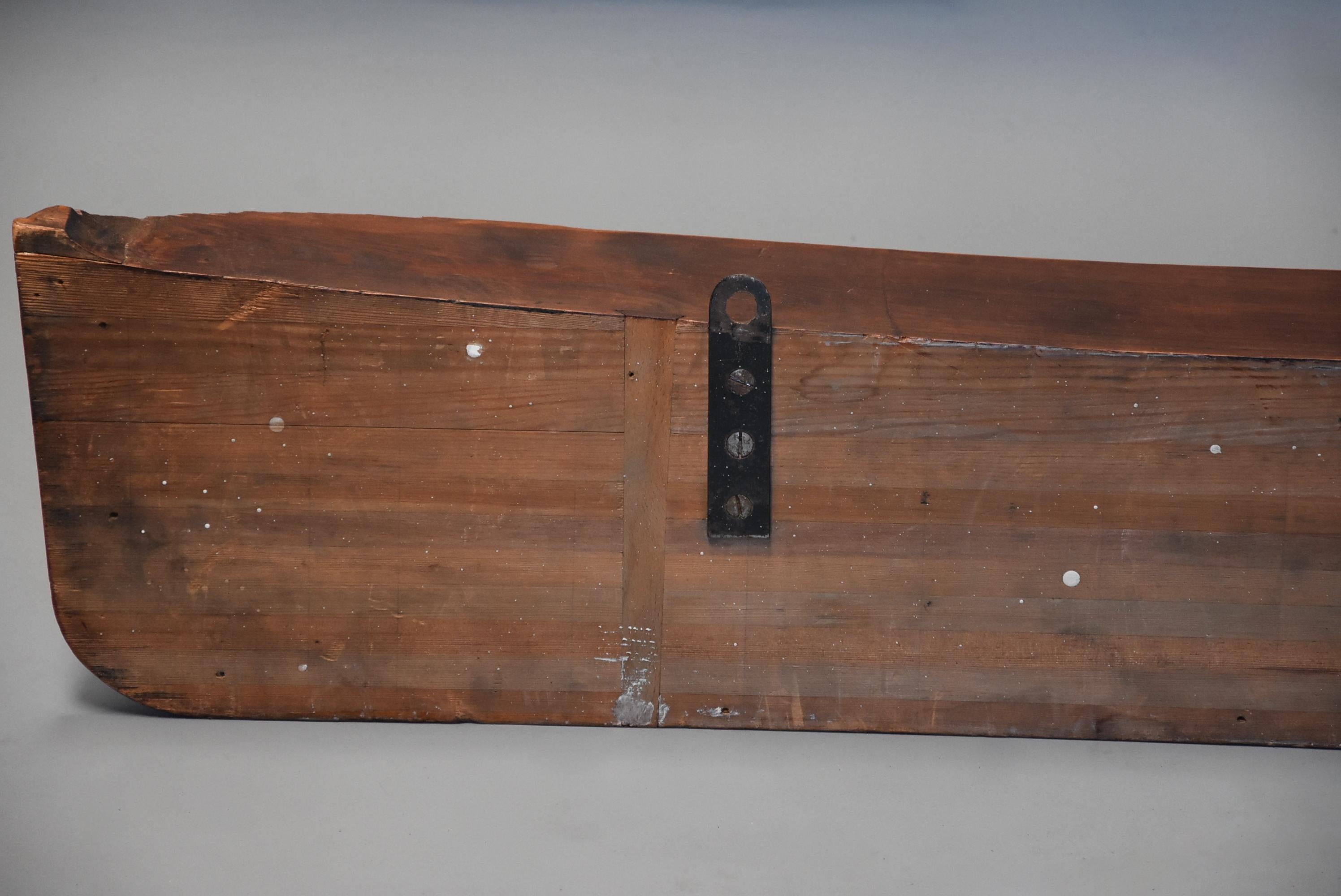Large 19thc Pine Shipwright's Half Hull Model of a Steamboat or Paddle Steamer 4