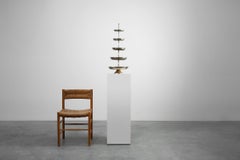 Large 19th‑Century Silvered Étagère or Serving Stand, France