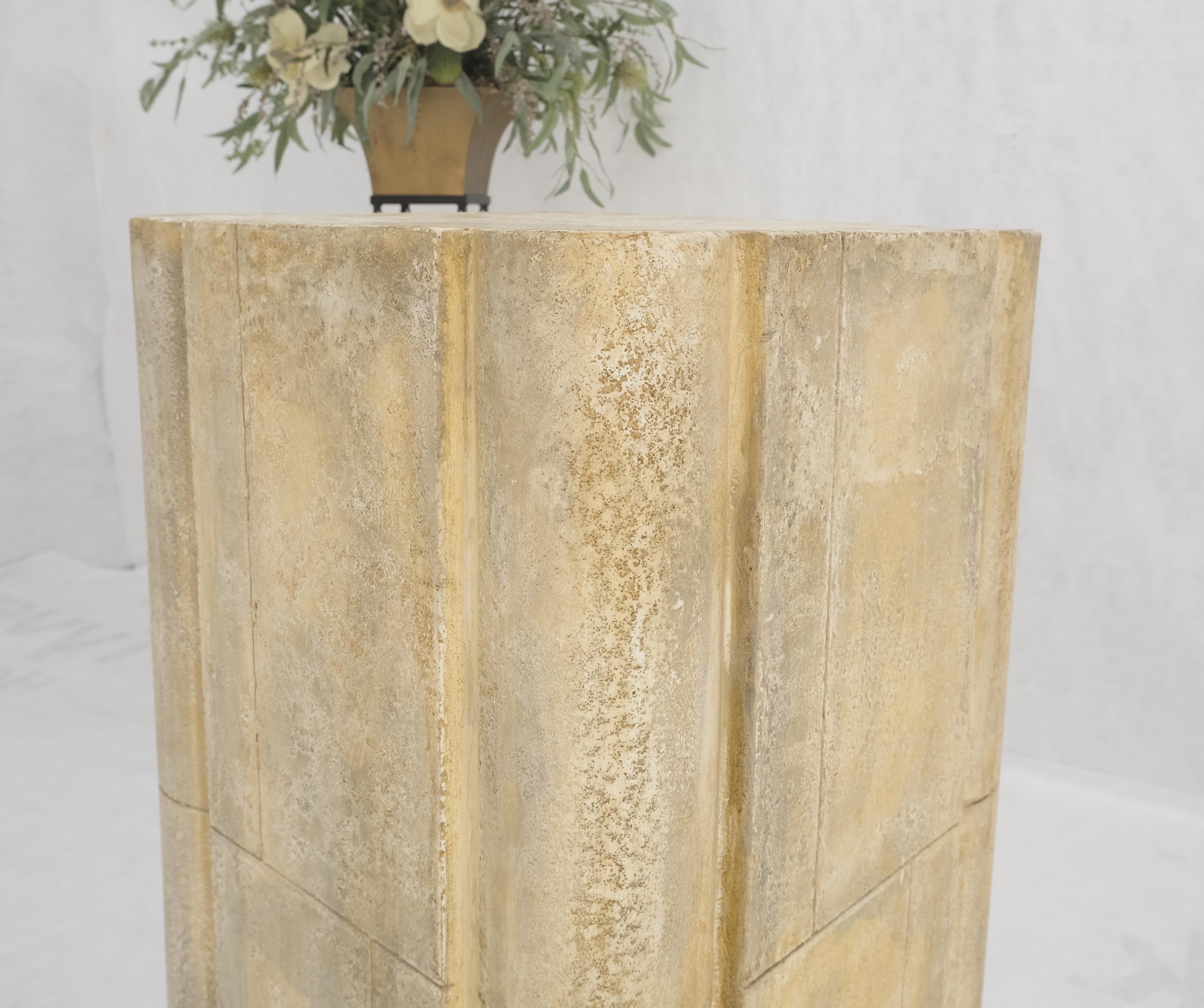 Travertino de imitación cuadrado grande de 19x19 Patrón decorativo geométrico tallado de 41