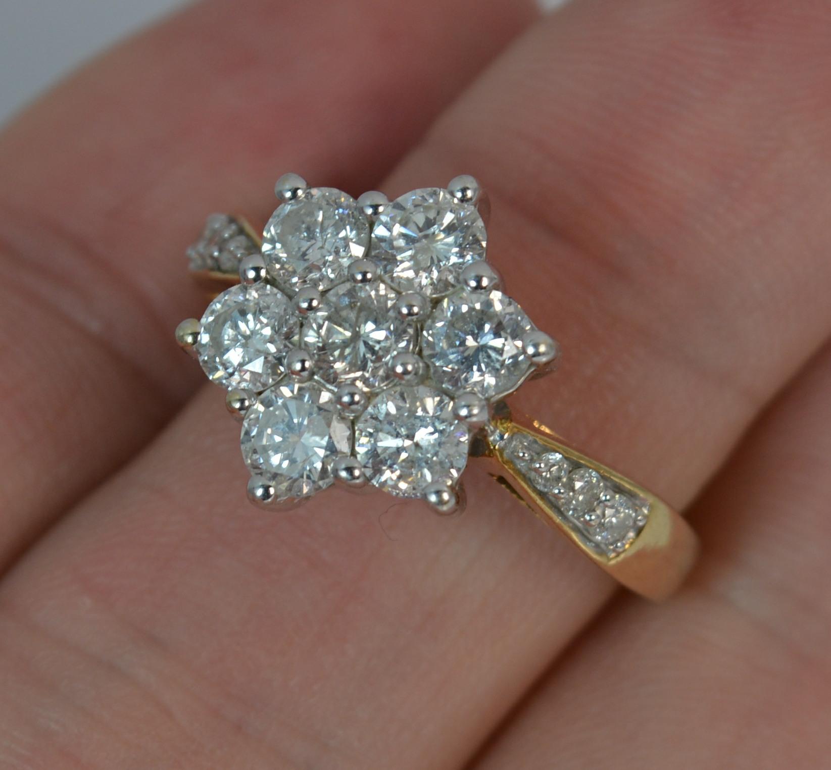 large diamond cluster ring