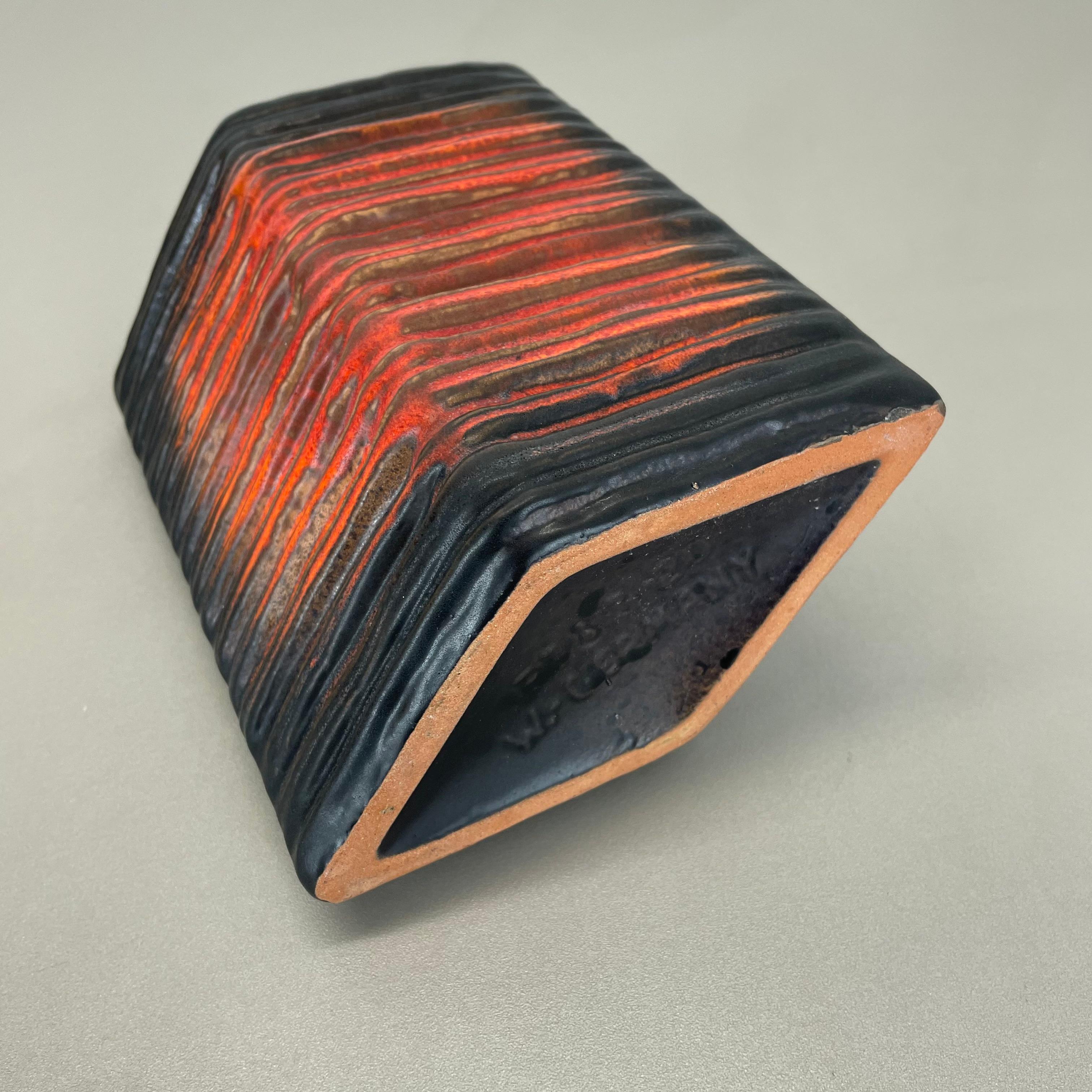 Große brutalistische 20cm Keramikvase FAT LAVA Carstens Tönnieshof, Deutschland, 1970er Jahre im Angebot 13
