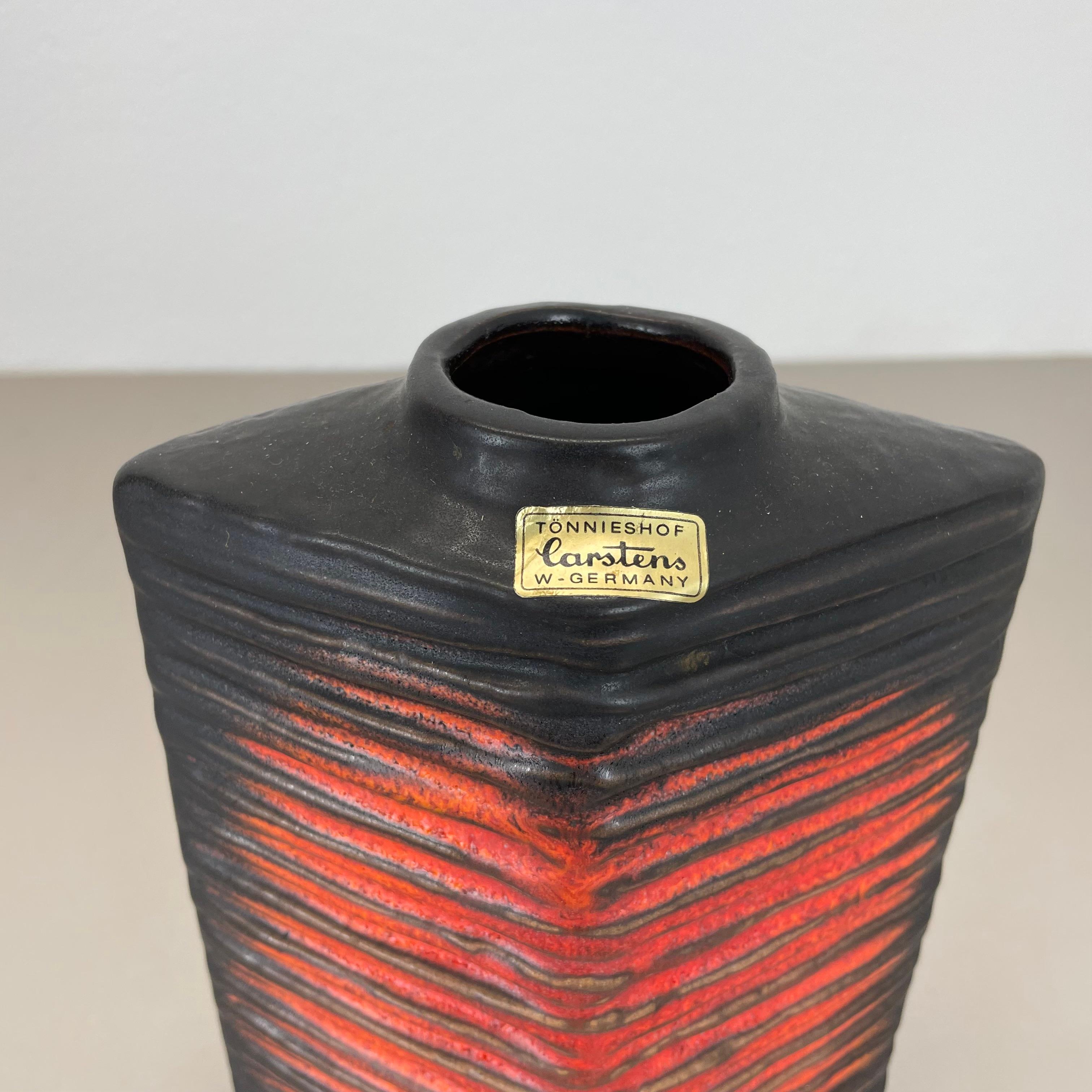 Große brutalistische 20cm Keramikvase FAT LAVA Carstens Tönnieshof, Deutschland, 1970er Jahre (20. Jahrhundert) im Angebot