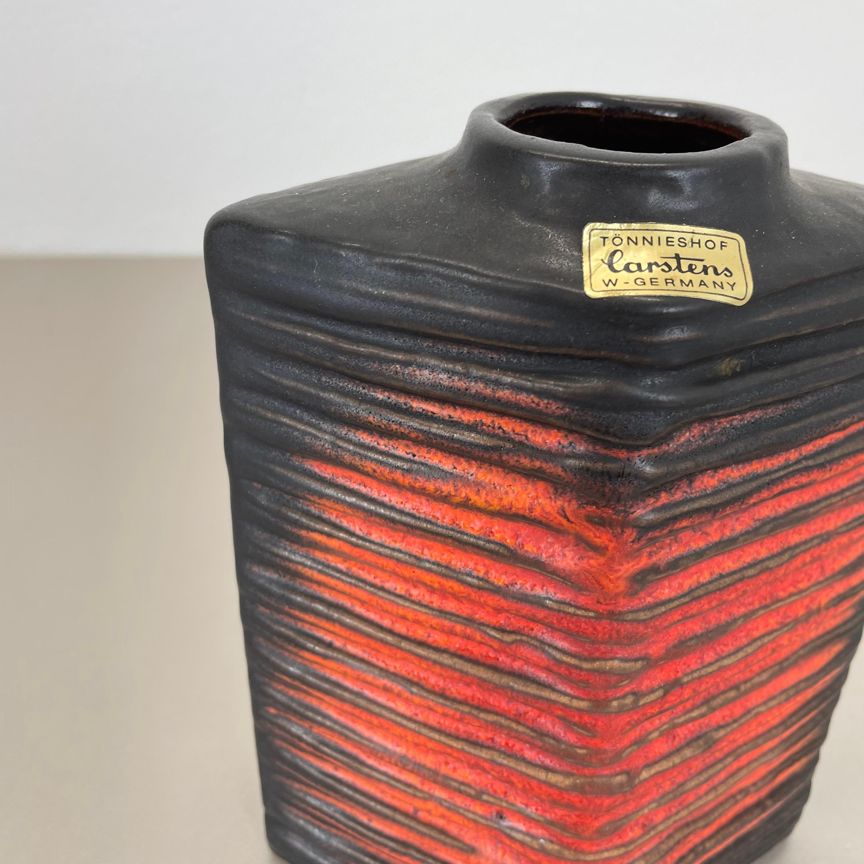 Große brutalistische 20cm Keramikvase FAT LAVA Carstens Tönnieshof, Deutschland, 1970er Jahre im Angebot 1
