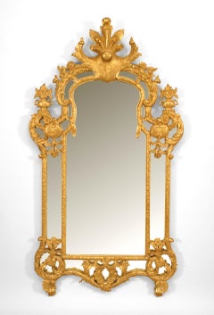 Französisch Regency-Stil geschnitzt Giltwood Wandspiegel