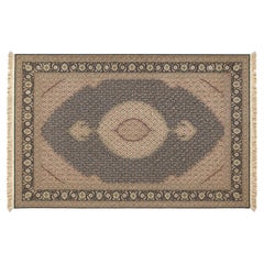 Large 20th Century Afghan Persian-Style Tabriz Mahi Medallion Rug, 79 x 120 in