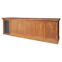 Large 20th Century Apothecary Shop Counter with Drawers