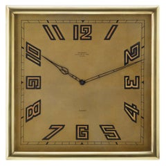 Large 20th Century Art Deco Desk Clock Made by Kendall of Paris, circa 1930
