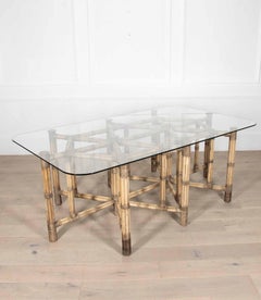 Large 20th Century Bamboo Centre Table