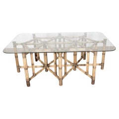 Large 20th Century Bamboo Centre Table