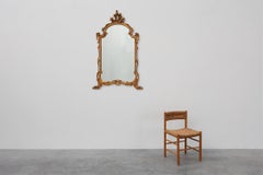 Grand miroir baroque en bois doré de style Louis XV du 20e siècle