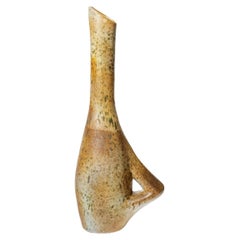 Large 20th century ceramic vase or pitcher by Agnes Escala vallauris 60 cm