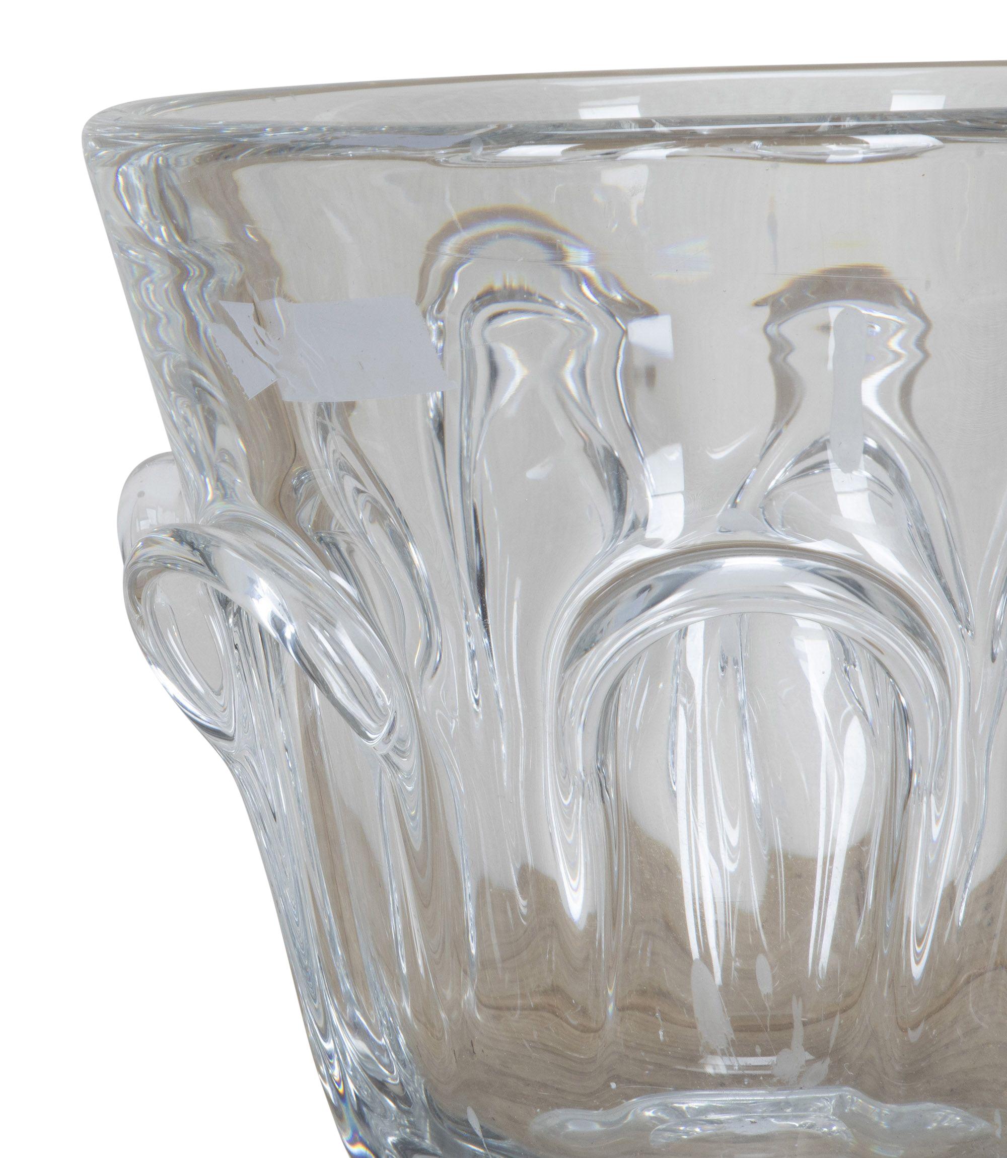 Large 20th Century Champagne Cooler by Val St Lambert im Zustand „Gut“ im Angebot in Tetbury, Gloucestershire