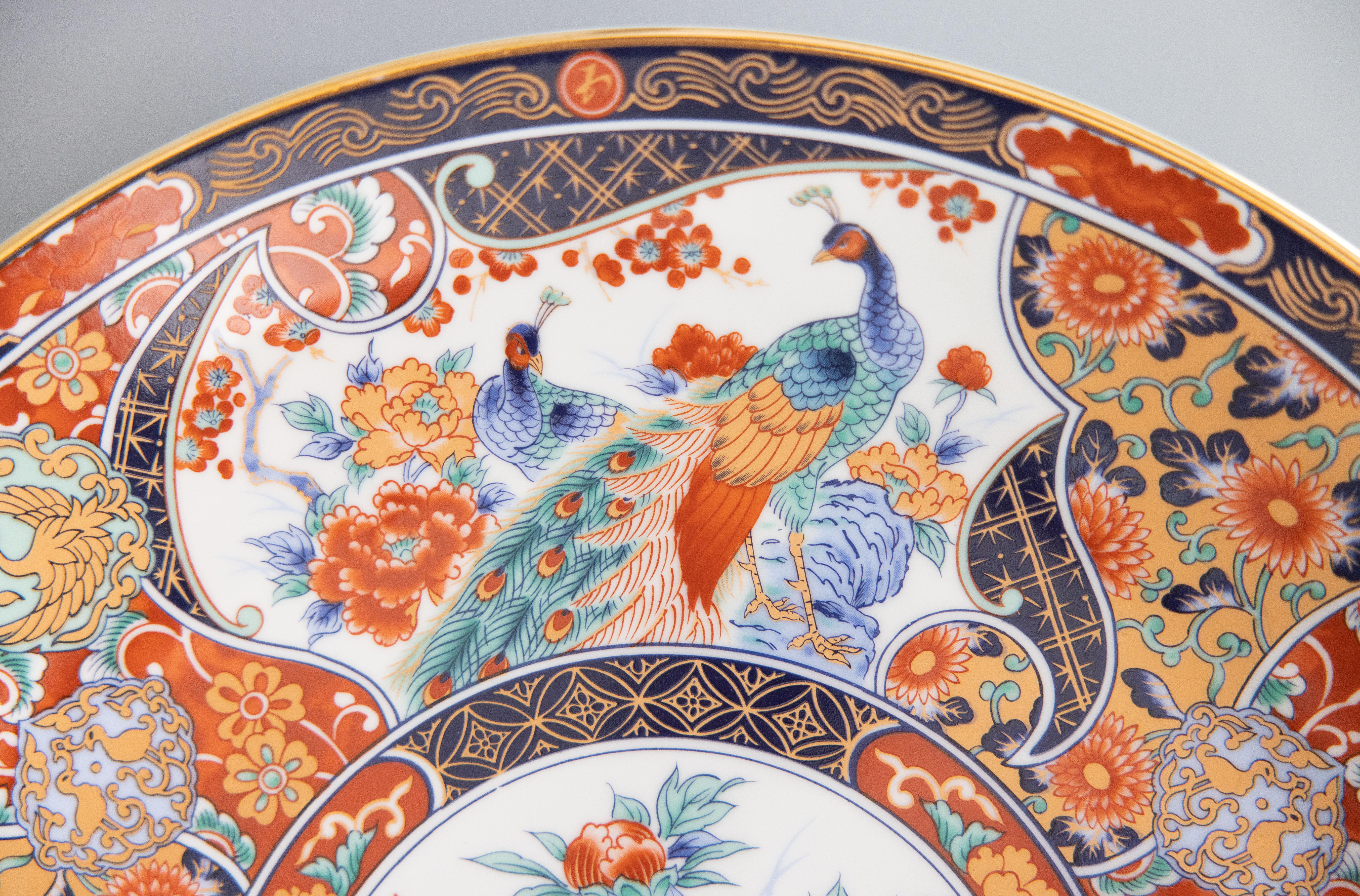 Large 20th Century Chinese Imari Charger Plate In Good Condition In Pearland, TX