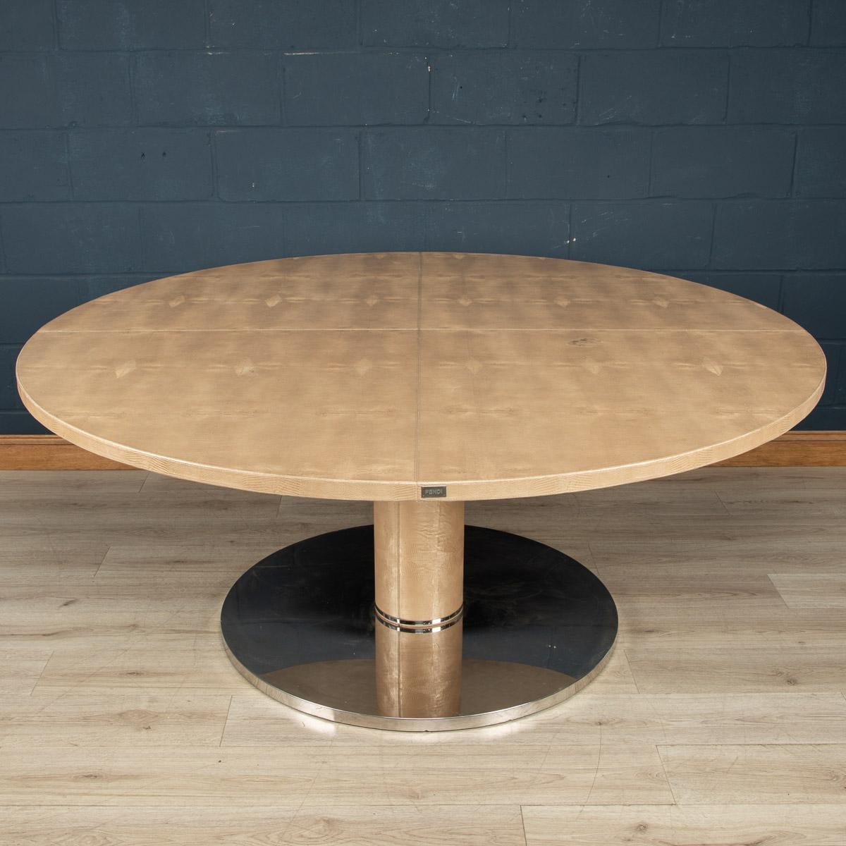 Large 20th Century Circular Dining Table by Fendi, Italy, c.1990 In Good Condition In Royal Tunbridge Wells, Kent