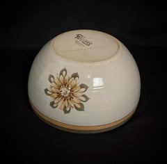 Large 20th-Century CNP Stoneware Salad Bowl – Vallée Grand Feu Decoration- 2Y384