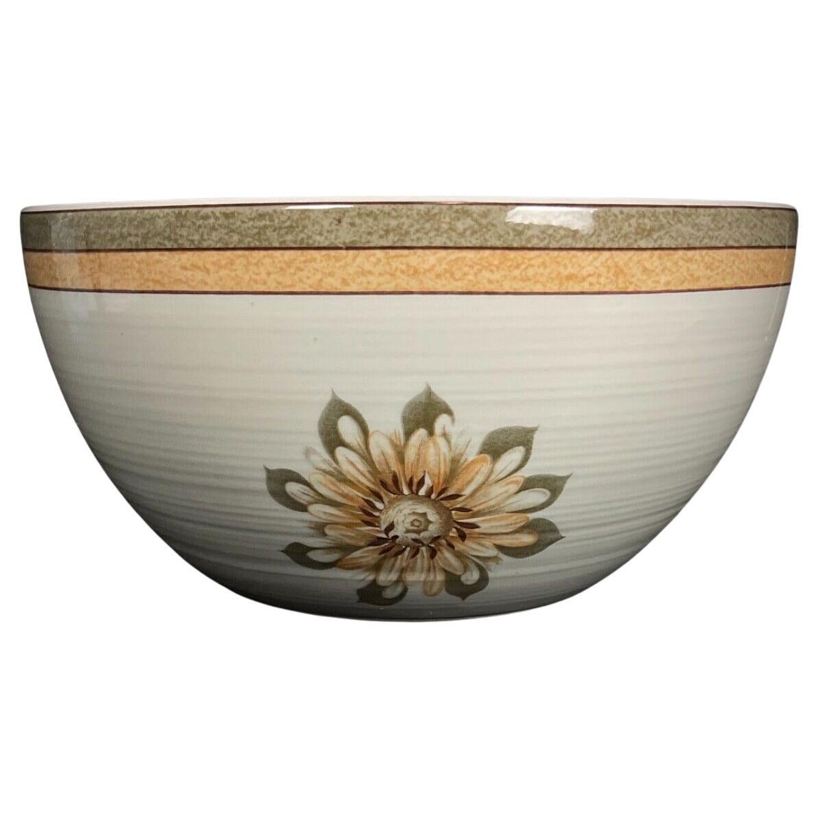 Large 20th-Century CNP Stoneware Salad Bowl – Vallée Grand Feu Decoration- 2Y384