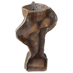 Gran escultura de fibra de vidrio del siglo XX con forma de estatua de Atlas