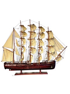 Large 20th Century Five-Masted Barque Ship Model, 'France II' Style