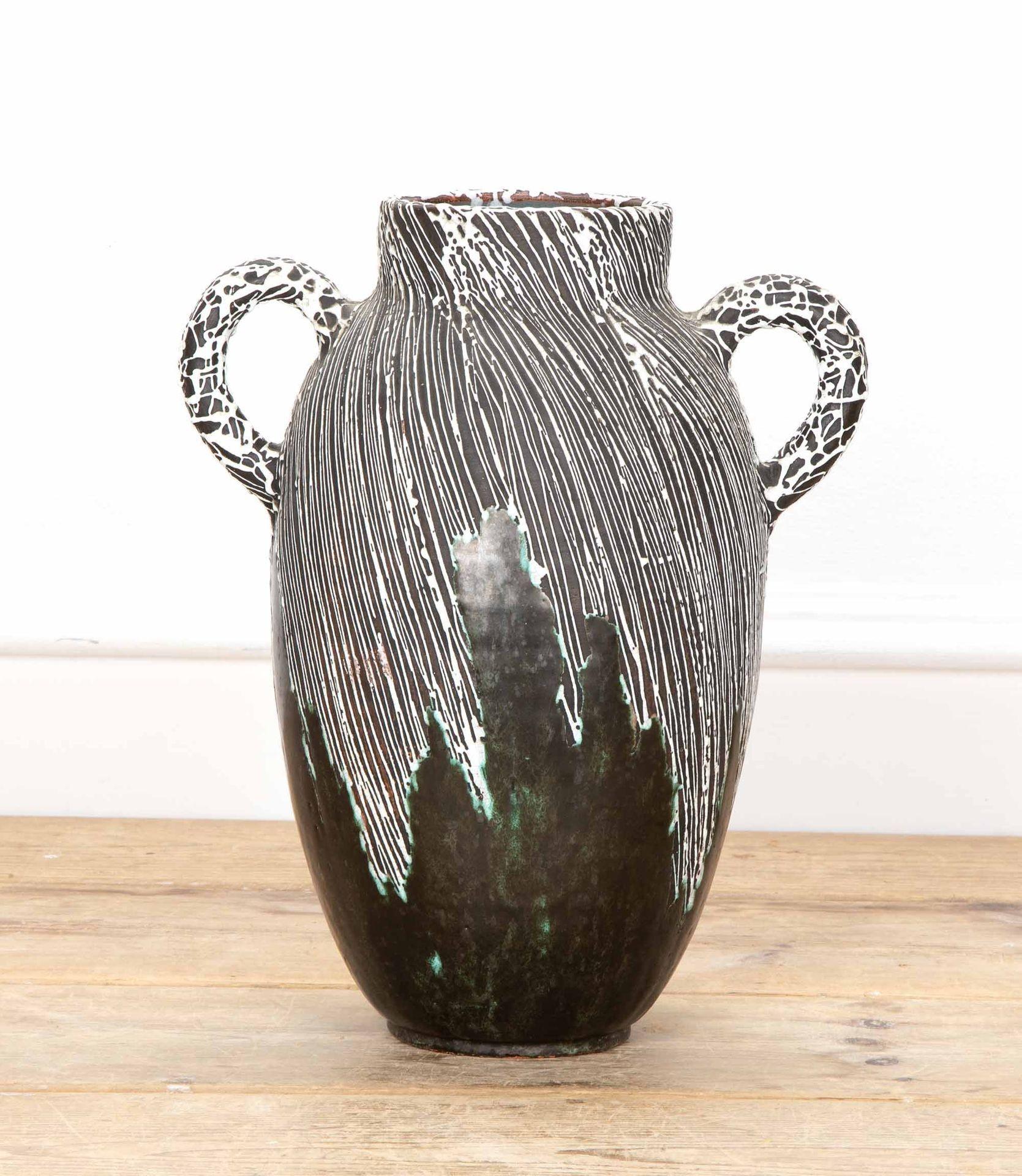 Milieu du XXe siècle Grand vase Art déco français du 20ème siècle par la Compagnie des Artistes Bordelais en vente