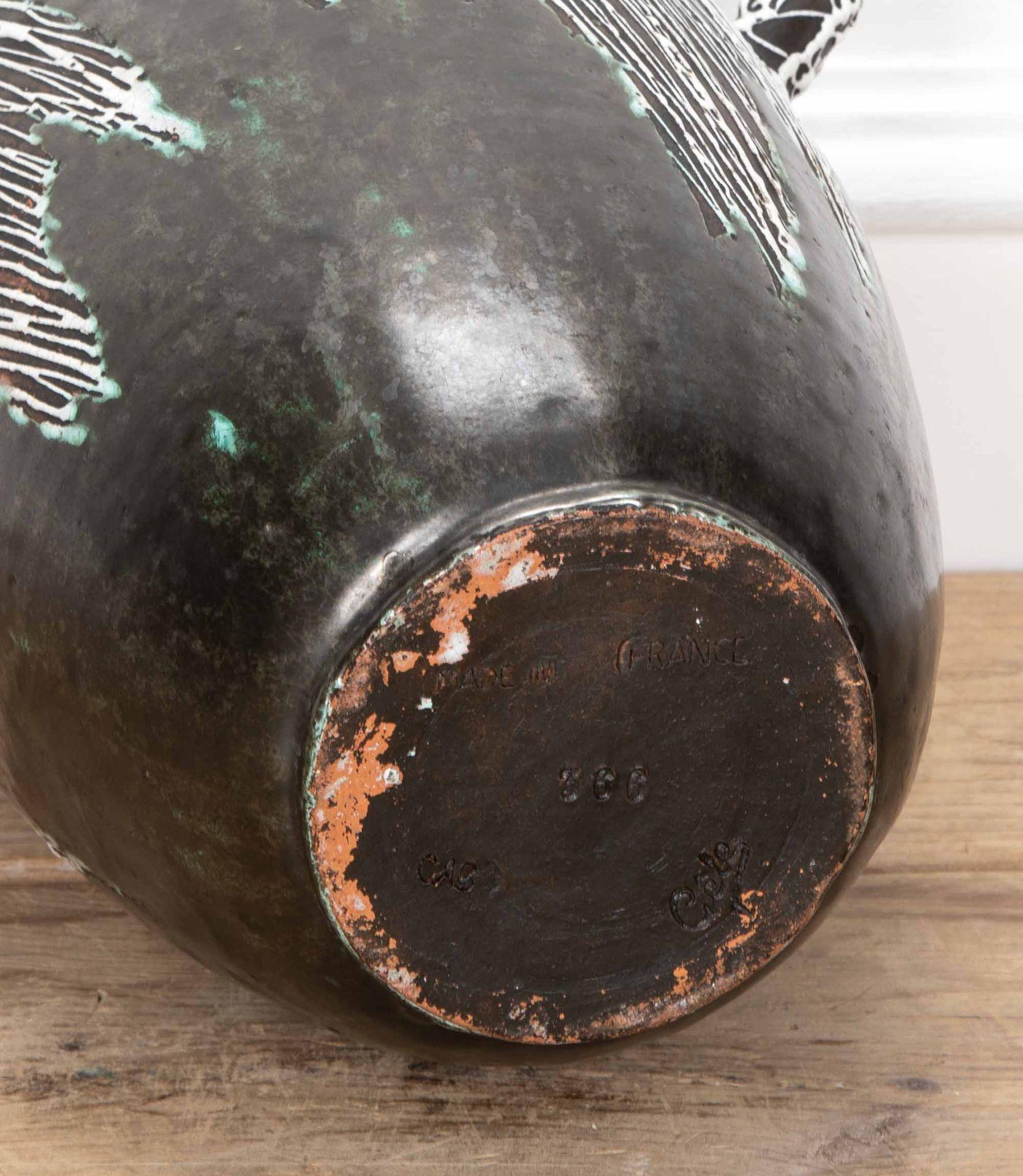 Grand vase Art déco français du 20ème siècle par la Compagnie des Artistes Bordelais en vente 3