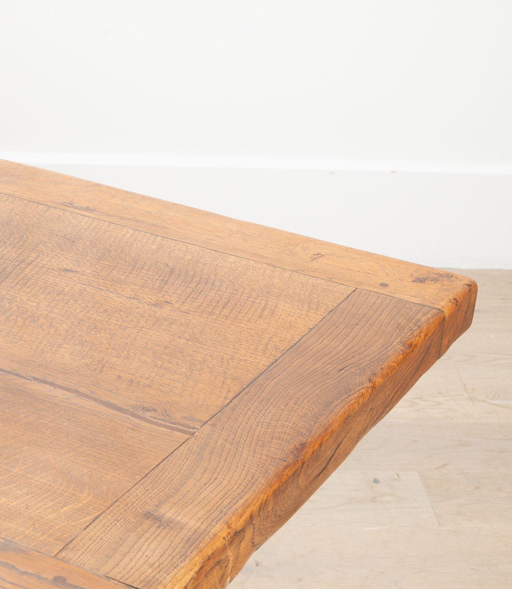 20ième siècle Grande table de réfectoire en Oak français du 20ème siècle en vente