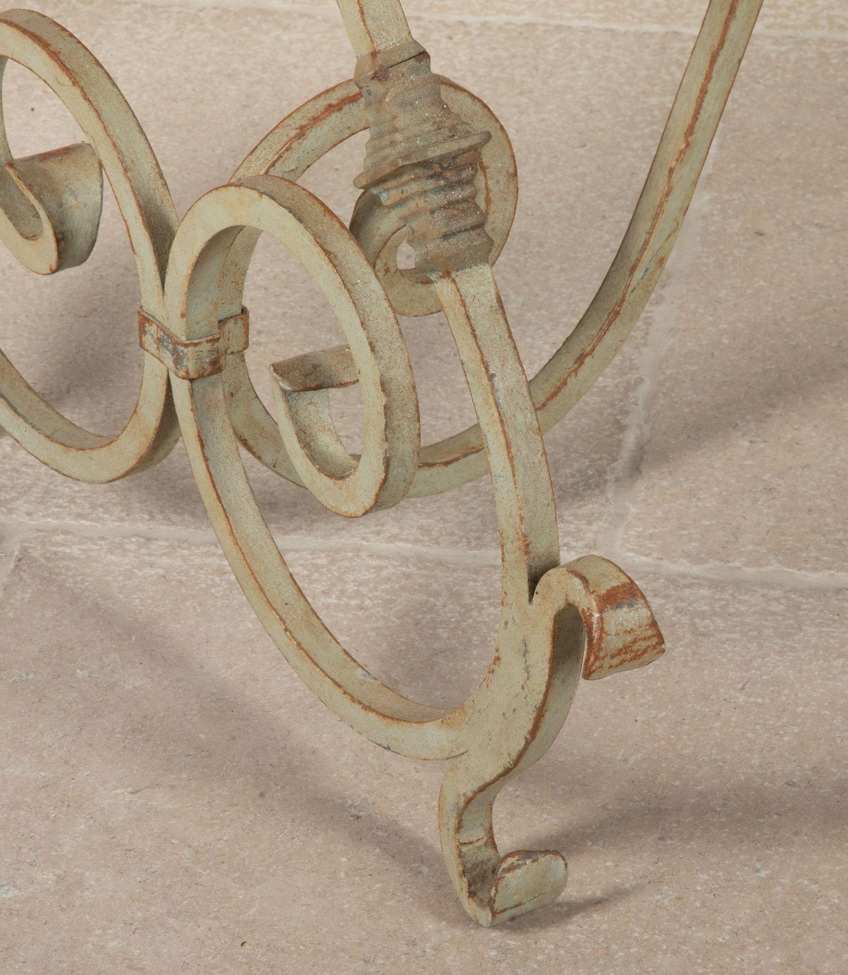 Large 20th Century French Wrought Iron Garden Table For Sale 7